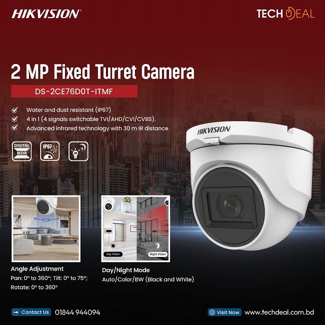 Hikvision HD CCTV Camera Price in Bangladesh